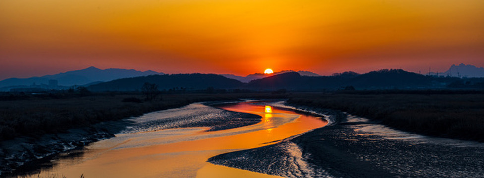 일몰 배경